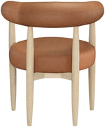 Sable - Vegan Leather Upholstered Dining Chair (Set of 2) - Painted Natural Base