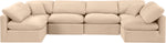 Indulge - Velvet 6 Piece Modular U-Shaped Sectional