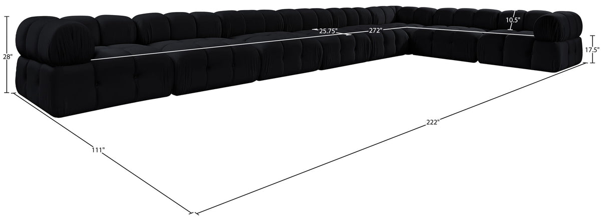 Orin - 8 Piece Modular Sectional (5 Modular Chairs, 3 Corner Chairs)