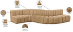Arc - Velvet 6 Piece Curved Modular Sofa