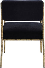 Bastille - Upholstered Dining Arm Chair (Set of 2) - Brass Frame