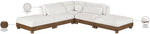 Turin - Chenille Fabric Upholstered Modular Sectional - Cream