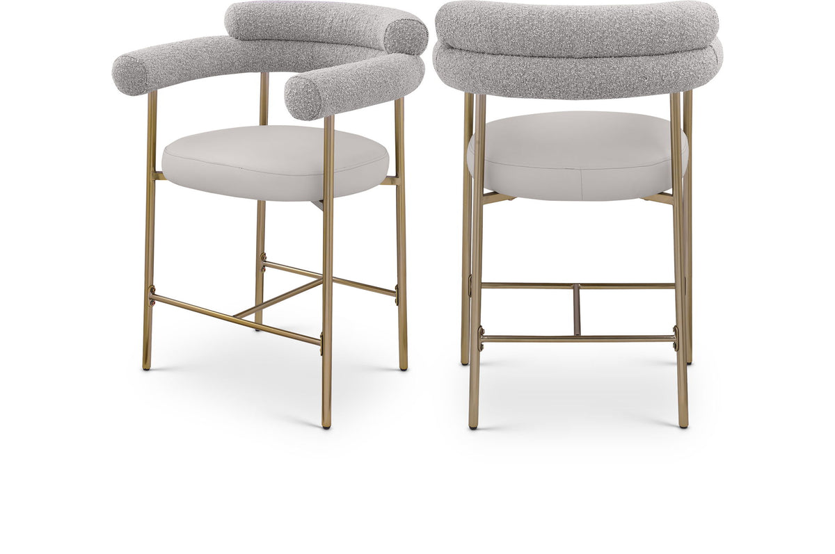 Blake - Counter Stool With Bronze Legs (Set of 2)