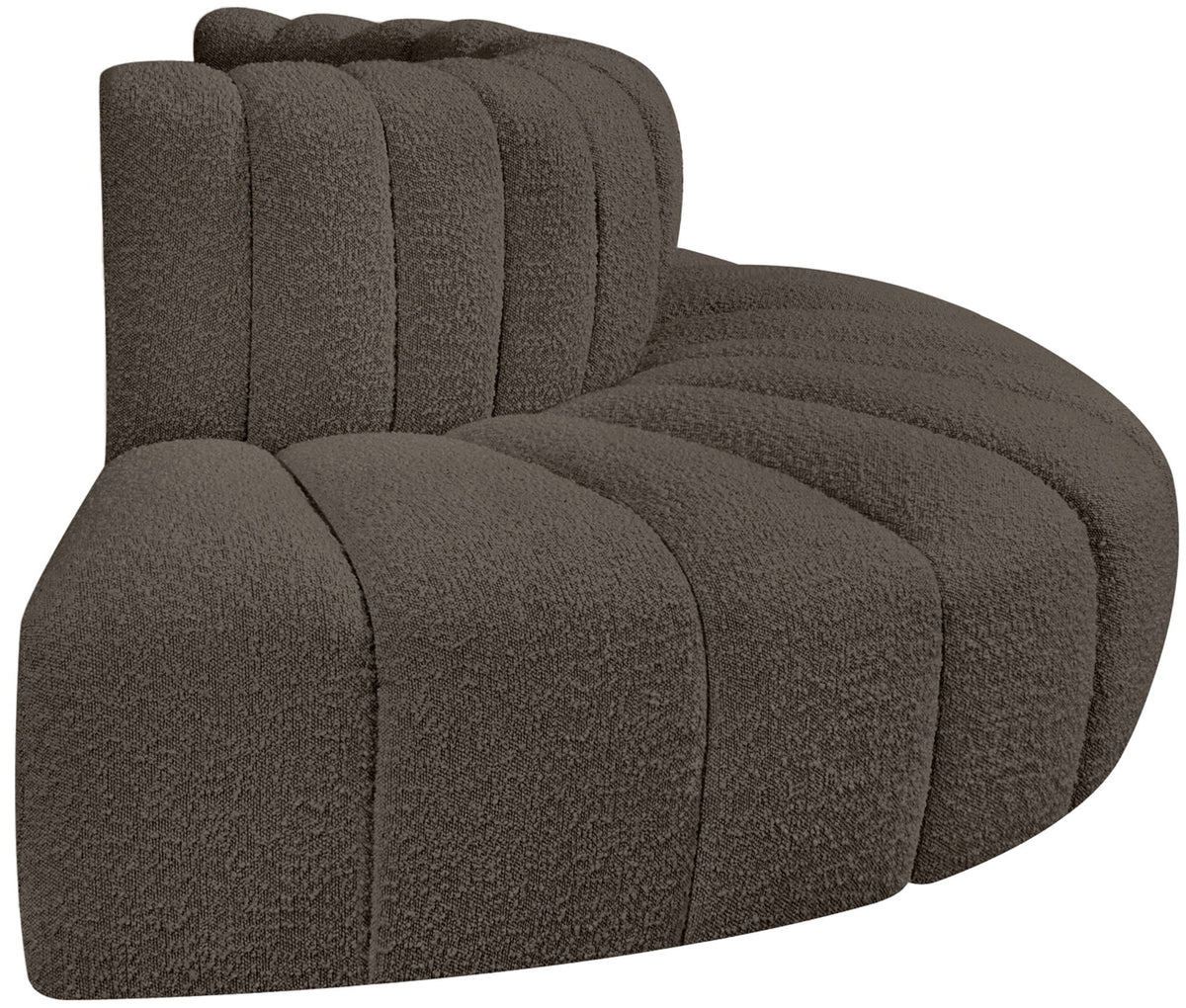 Arc - Boucle Fabric 4 Piece Modular Sofa