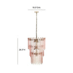 Hampshire - 3-Tier Chandelier - Pink