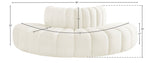 Arc - Velvet 4 Piece Modular Sofa