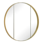 Amram - Round Mirror - Antique Brass / Gold