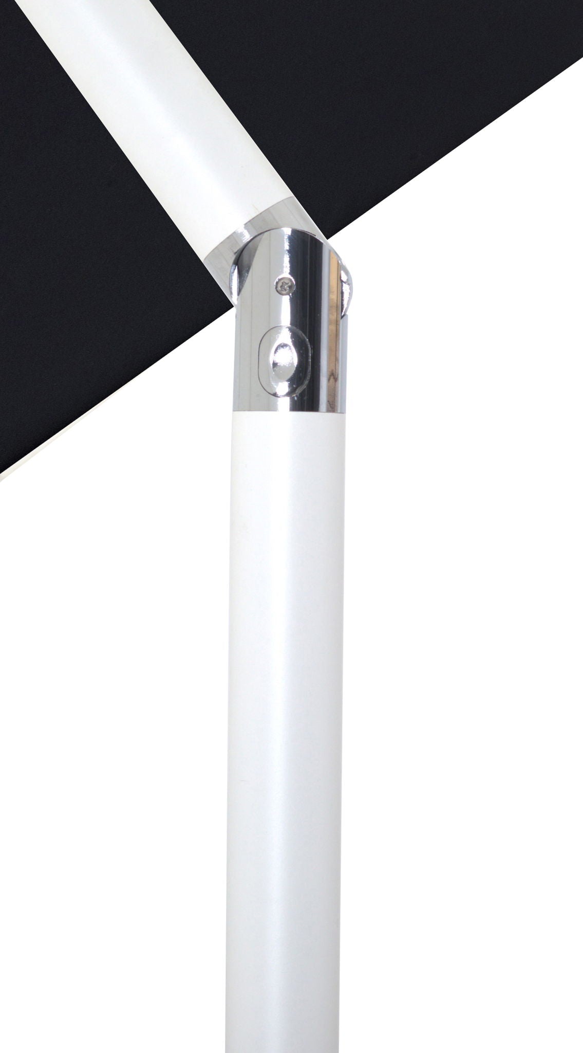 Amalfi - Patio Umbrella - Black Base / White Pole