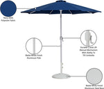 Fiji - Aluminum Patio Umbrella With Round White Base