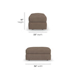 Chevy - Fabric Ottoman Pouf