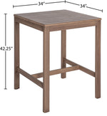 Newport - Acacia Wood Outdoor Patio Bar Table