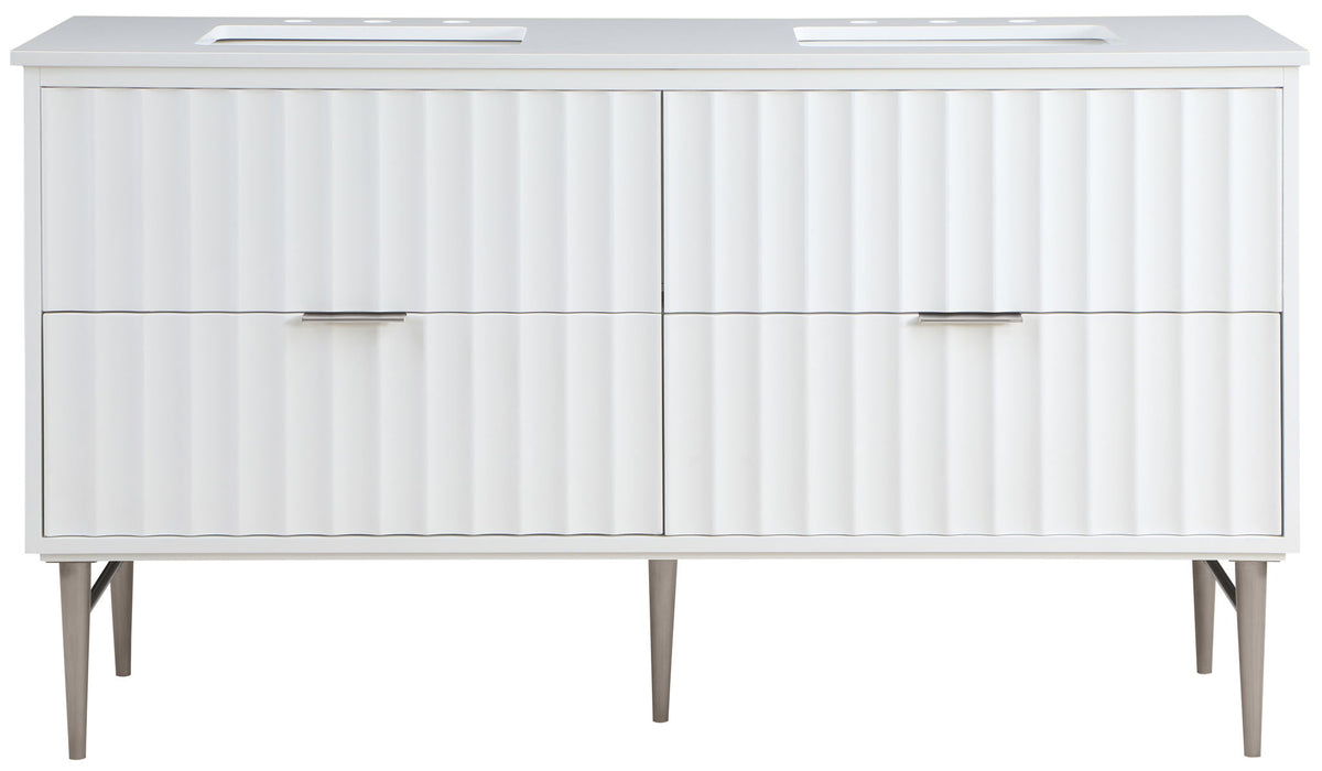 Modernist - Bathroom Vanity With Chrome Legs
