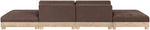Turin - Chenille Fabric Upholstered Modular Sectional - Brown