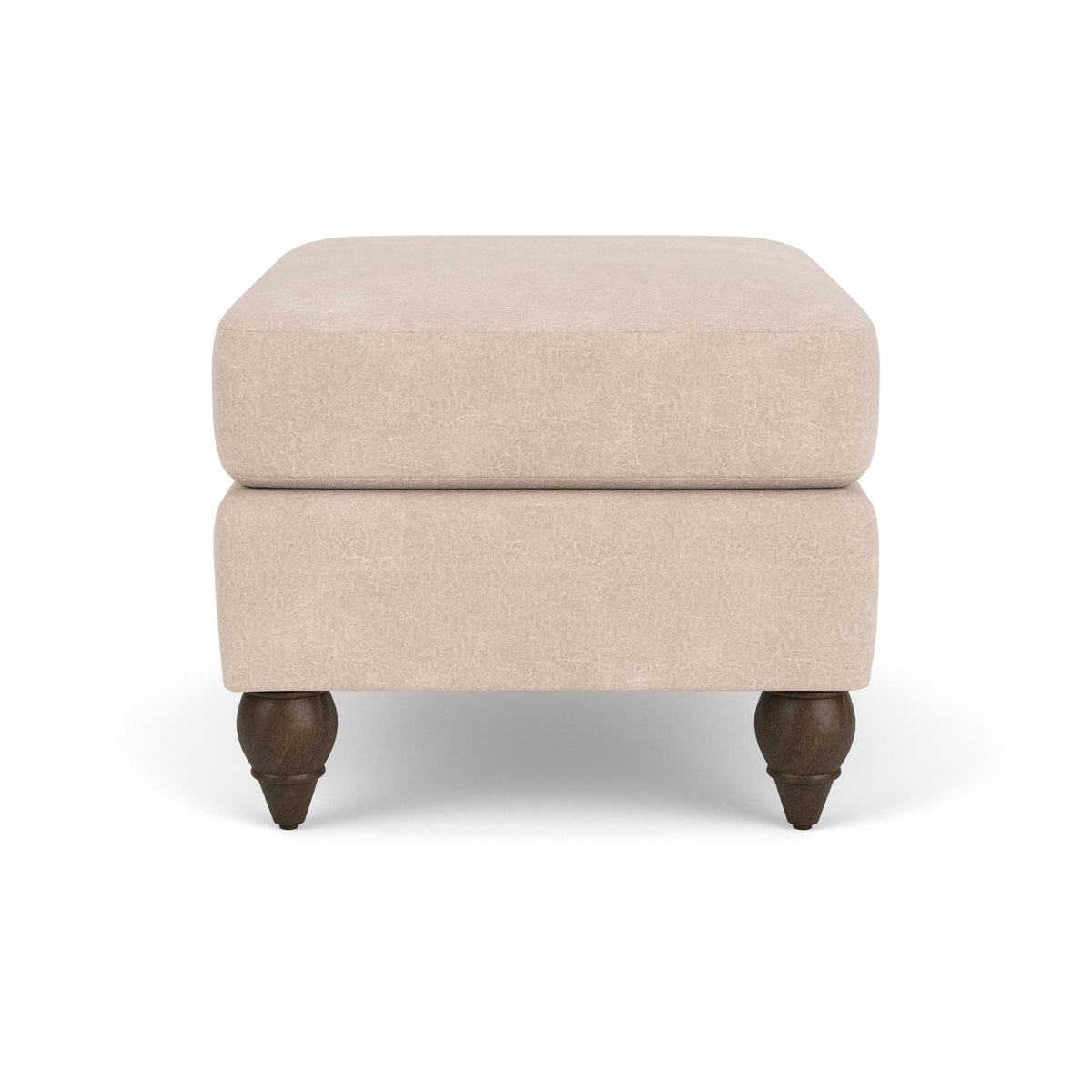 Moxy - Fabric Ottoman, Round Turned Legs