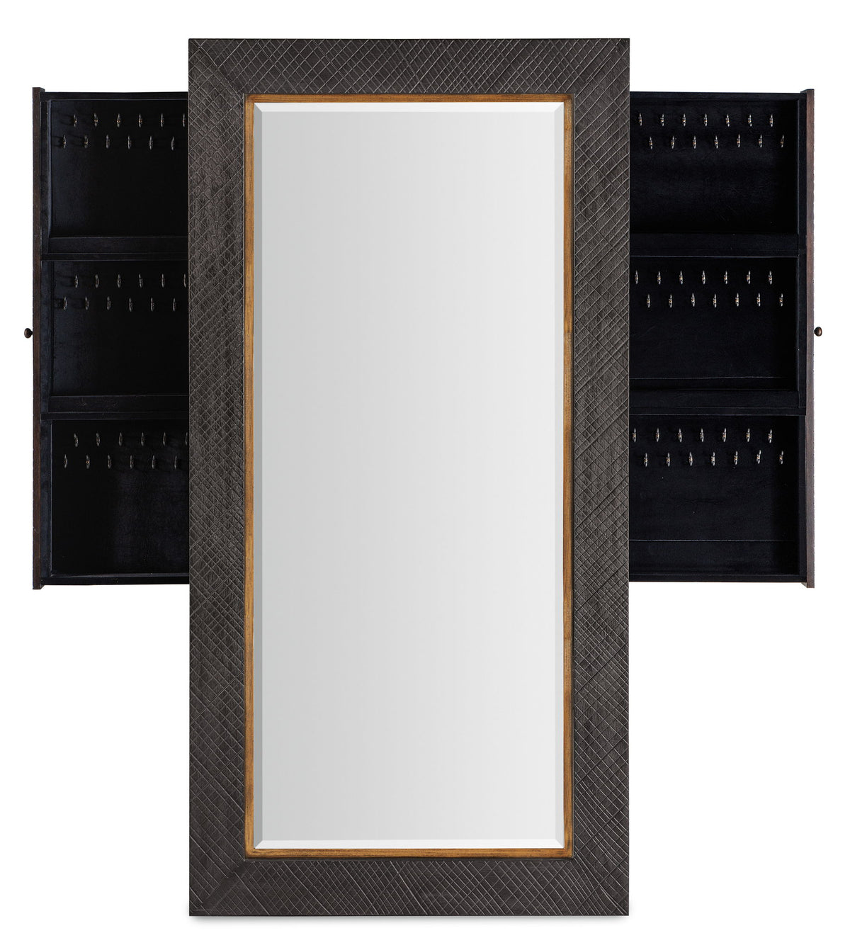 Big Sky - Floor Mirror With Jewelry Storage - Dark Gray