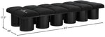 Pavilion - 12 Piece Modular Bench With Black Base