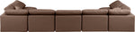 Indulge - Faux Leather 7 Piece Modular U-Shaped Sectional