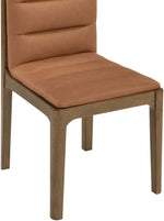 Ellis - Vegan Leather Upholstered Dining Chair (Set of 2) - Brown Base