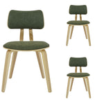 Jaguar - Curved Back Wood Dining Chair With Faux Leather Seat