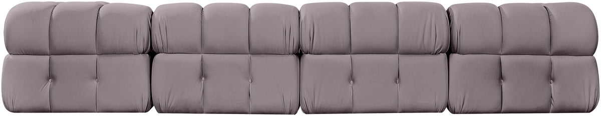 Orin - Velvet 5 Piece Modular Sectional