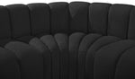 Arc - Boucle Fabric 3 Piece Modular U-Shaped Sofa