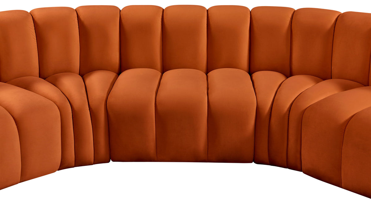 Arc - Velvet 8 Piece U-Shaped Modular Sofa
