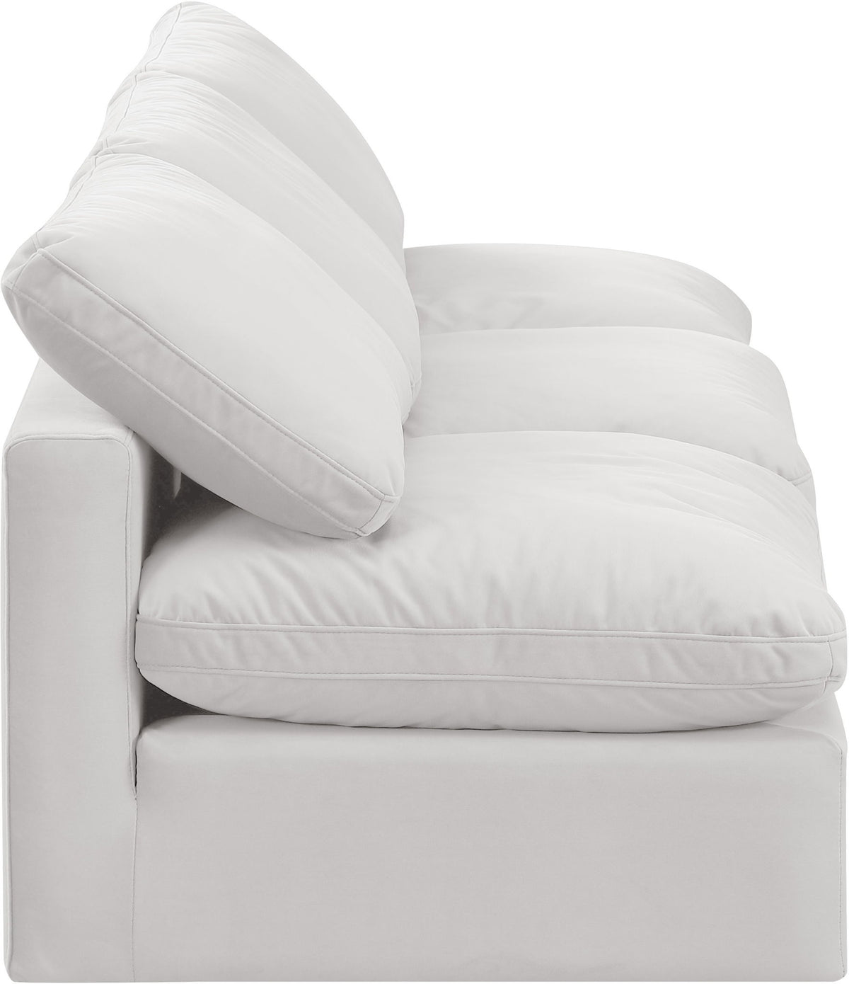 Indulge - Velvet 3 Seat Modular Armless Sofa