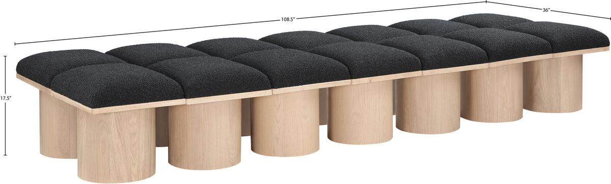 Pavilion - 14 Piece Modular Bench With Natural Base
