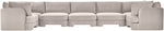 Hammond - Velvet Performance Fabric Upholstered 7 Piece U-Shaped Sectional