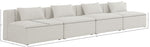 Cube - Linen Modular 4 Seat Armless Sofa