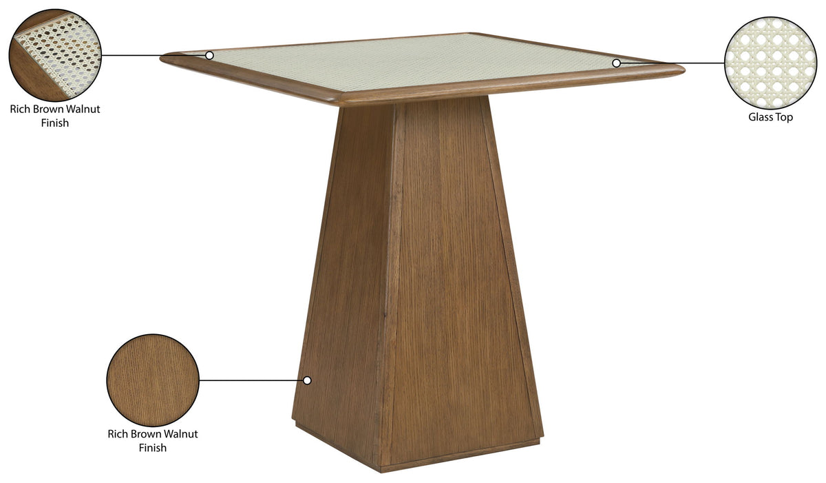 Atrium - Glass Top And Wood Base Dining Table