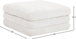 Stellar - Chenille Fabric Upholstered Modular Modular Ottoman