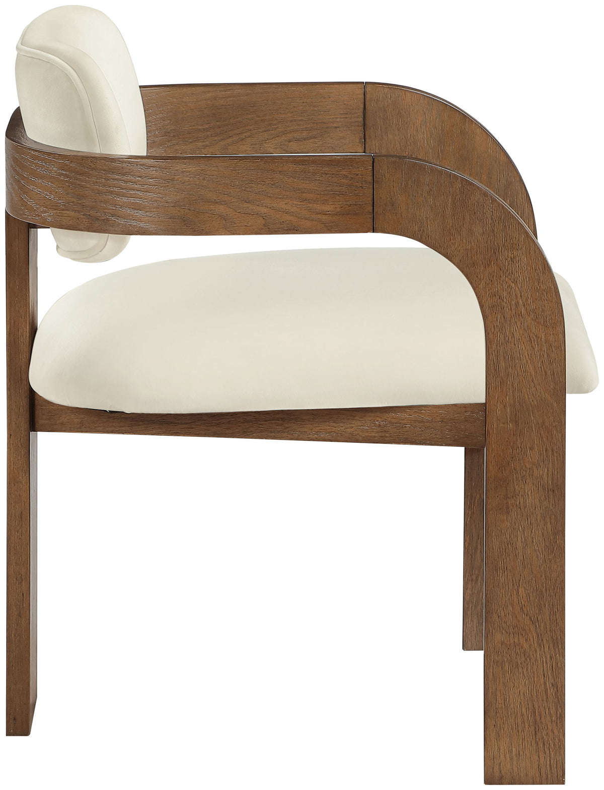 Cedra - Velvet Performance Fabric Upholstered Dining Chair (Set of 2) - Brown Frame