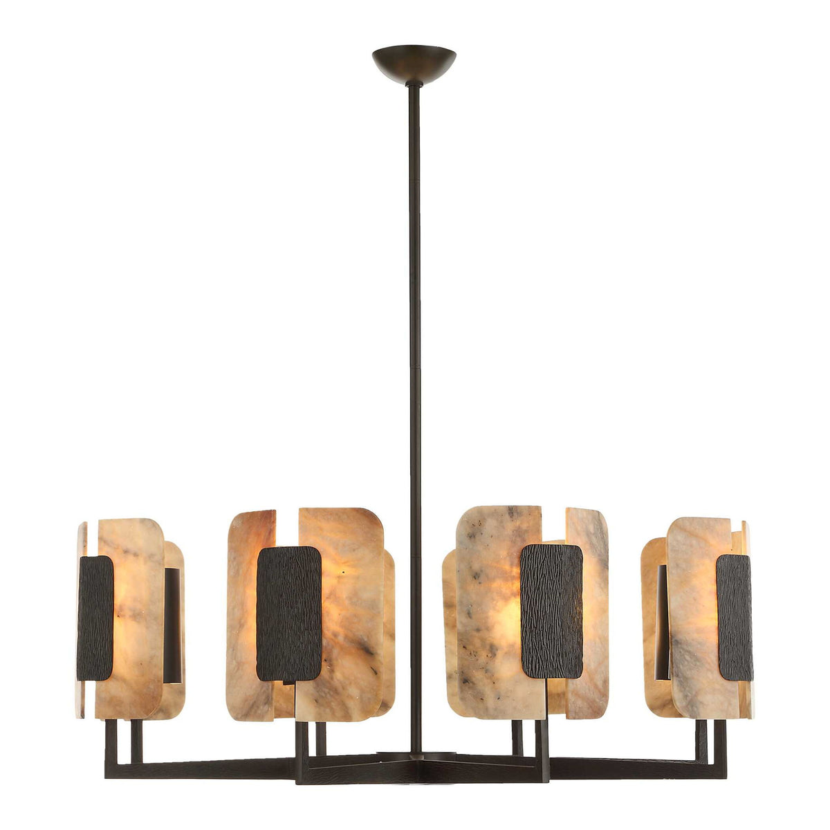 Open Book - Pendant - Dark Bronze / Beige