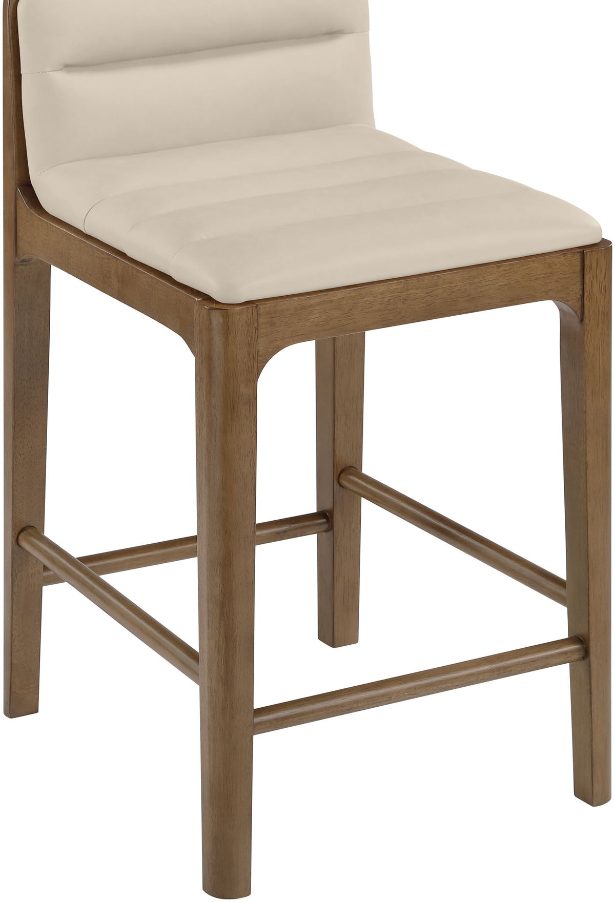 Ellis - Vegan Leather Upholstered Counter Stool (Set of 2) - Brown Base