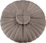 Rummi - Round Velvet Performance Fabric Upholstered 4 Piece Modular Sofa
