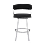 Saturn - Counter Height Bar Stool - Brushed Stainless Steel
