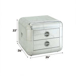 Brancaster - 22" End Table - Aluminum