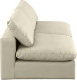 Comfy - Faux Leather Modular Armless Sofa 2 Seats