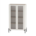 Abbey - Bookcase Cabinet - Maple And Off White