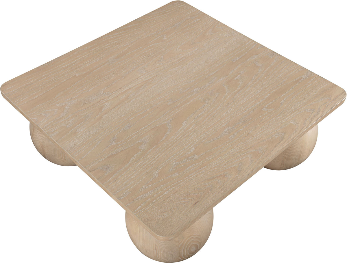 Fitch - Oak Veneer Coffee Table - 4 Legs