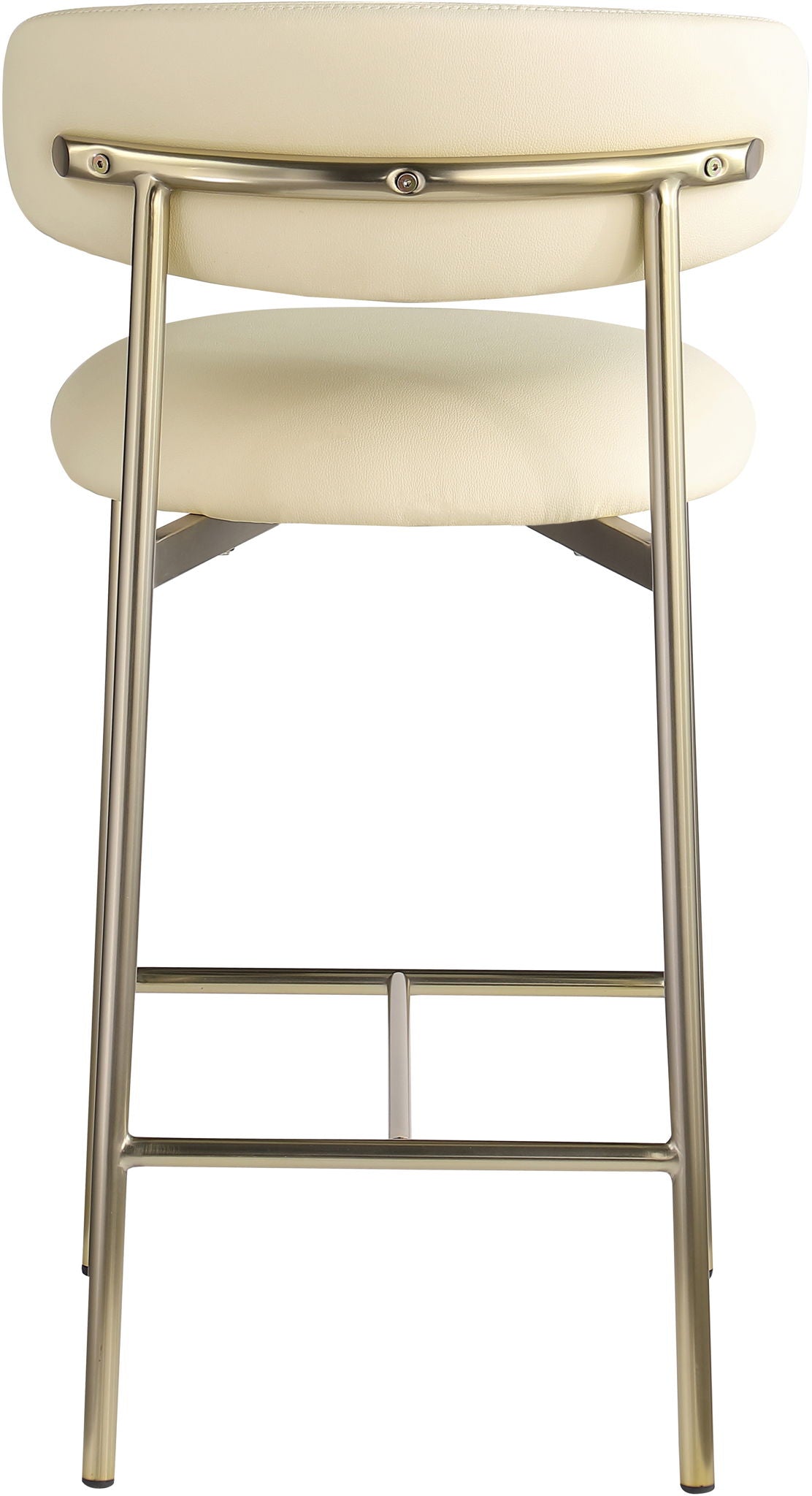 Lupita - Counter Stool With Brushed Gold Frame (Set of 2)