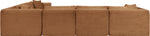 Shaggy - Fabric 6 Piece Modular Corner Sectional