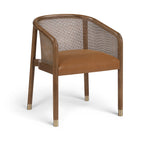 Sylvan - Vegan Leather Dining Chair (Set of 2) - Brown Frame