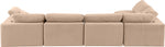 Comfy - 5 Piece Velvet Modular Sectional