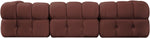 Orin - Velvet Performance Fabric Upholstered 3 Piece Modular Sofa