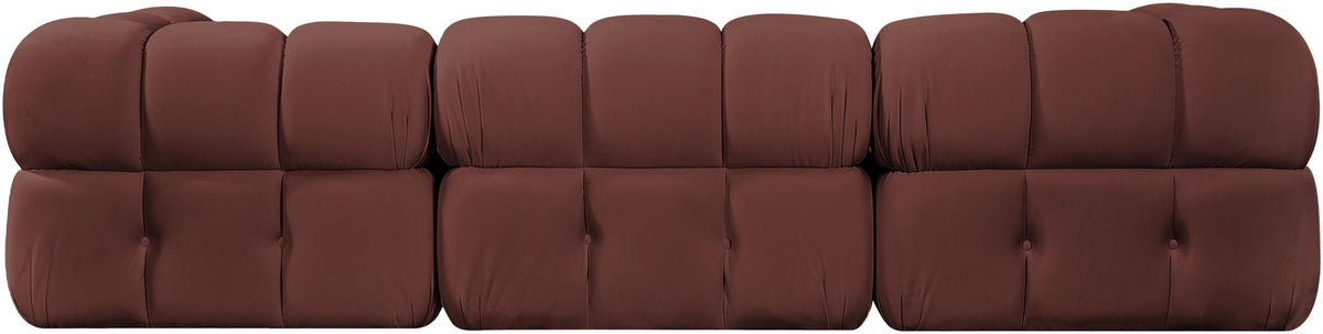 Orin - Velvet Performance Fabric Upholstered 3 Piece Modular Sofa