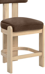 Arienzo - Velvet Performance Fabric Upholstered Counter Stool (Set of 2)