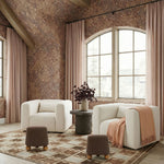 Tarra - Chenille Armchair - Cream