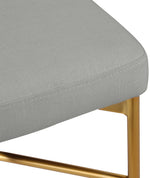 Rivage - Durable Stool With Gold Frame (Set of 2)